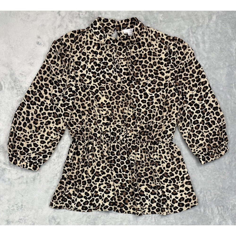 New York & Company Large Leopard Blouse